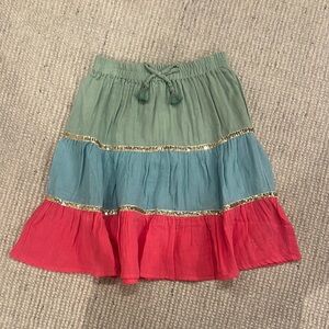 Peek Multicolor Tiered Skirt